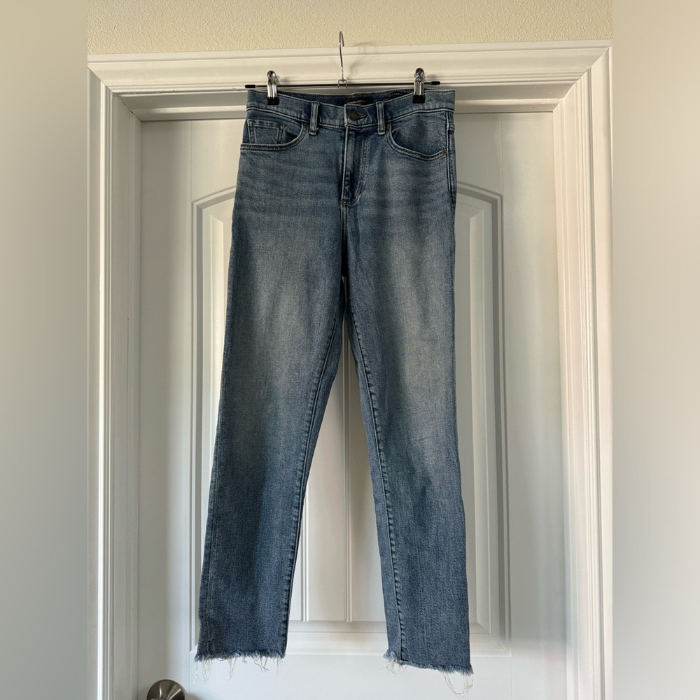 Banana Republic Premium Denim High-Rise Straight Jeans Size 26